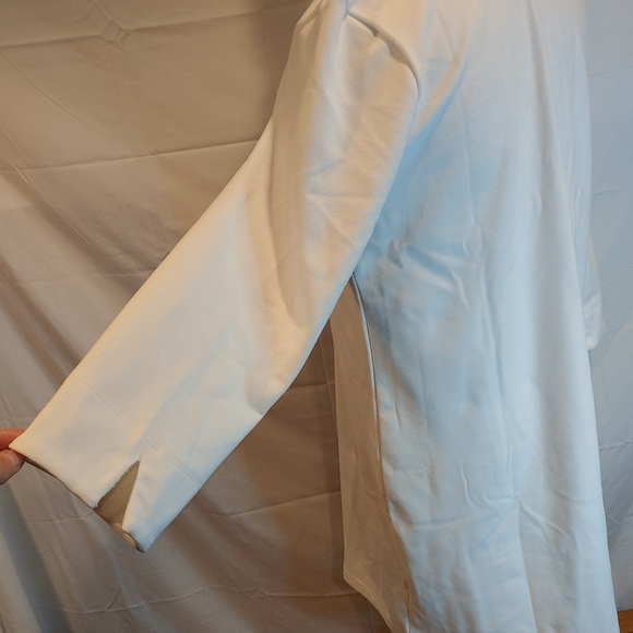 Southern Tide Star White Ashlynn Button 3/4 Sleeve Brushed Fabric Dress Size Med - Picture 3 of 16